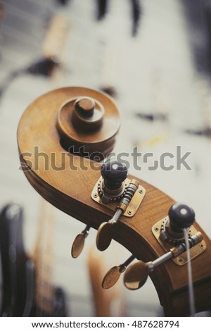 Similar – Image, Stock Photo music Music Double bass