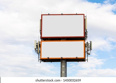 Double Billboard Against The Sky, Mockup Media