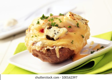 Double Cheese Twice Baked Potato 
