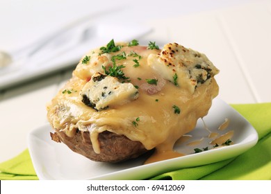 Double Cheese Twice Baked Potato