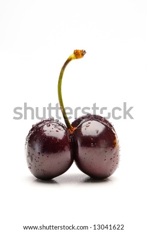 Image, Stock Photo cherry gathering Food