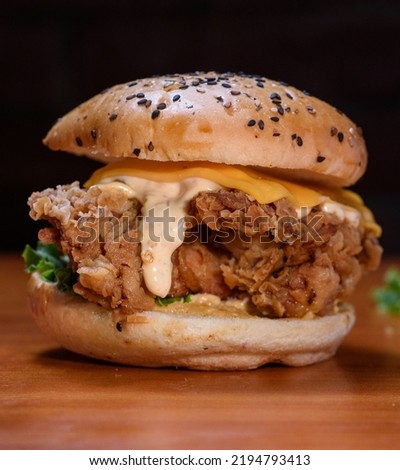 Double Decker burger with crispy Double Chicken Patty with signature sauce.