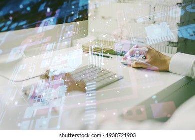 Futuristic Digital Interface with Programming Language Elements - Free ...