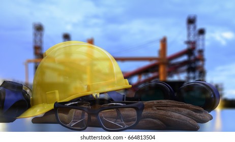 Double Exposure Of  Safety Standard And Shipyard  Background , Safety Concept .