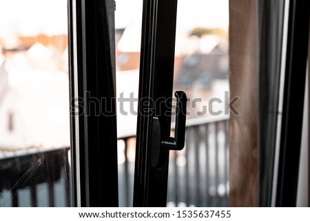 double glazing pvc security windows in tilt position 