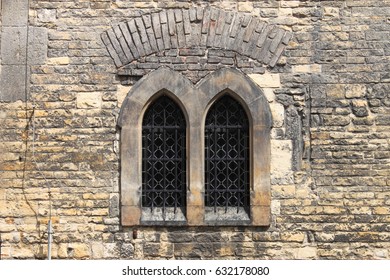 A Double Lancet Window In A Medieval Castle