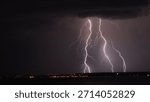 Double Lightning Strike On a Summer Night