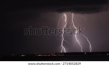 Double Lightning Strike On a Summer Night