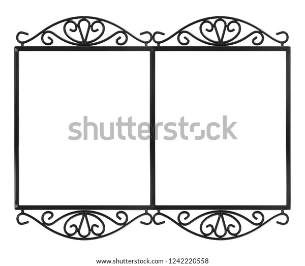 Double metal frame (diptych) for paintings,
mirrors or photos