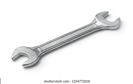 Double open end wrench isolated on white