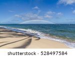 Double Rainbow on beach over the Ocean on the north shore of Oahu Hawaii