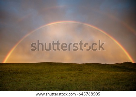 Similar – Image, Stock Photo After today’s news, here’s a rainbow for everyone