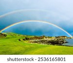 Double Rainbow over Greencastle Ireland