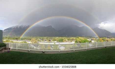  Double Rainbow Over Orem Utah