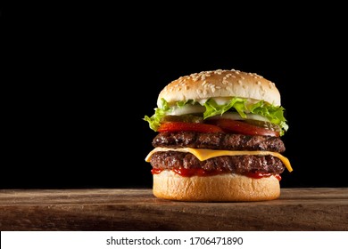 Double Stack Steak Beef Burger