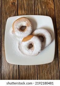 Doughnut With Powdered Sugar Sprinkles