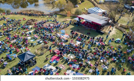 Douglassville, PA / USA - October 19th, 2019 : Red Corner Benefit, An Annual Cancer Benefit Held The 3rd Saturday Of Every October. Raising Money For Childhood Cancer, One Child Is Chosen Each Year.