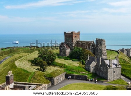 Dover Castle and the Strait of Dover 