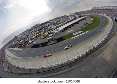 DOVER, DE - SEP 26:  The NASCAR Sprint Cup Series Teams Take To The Track For The AAA 400 Race At The Dover International Speedway In Dover, DE On Sep 26, 2010.