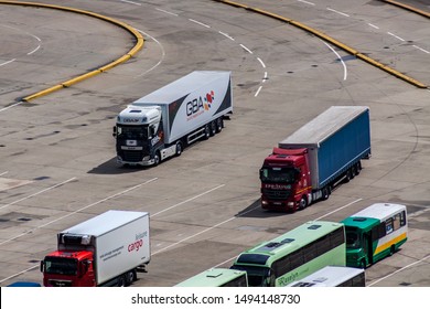 Dover Docks UK. 12 August 2014 Long Before Brexit Was Thought Of.