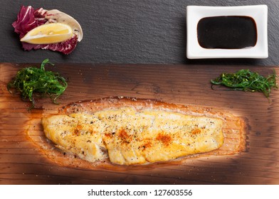 Dover Sole On A Grilling Plank