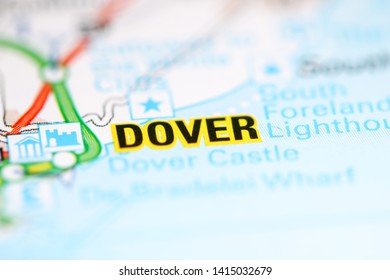 Dover. United Kingdom On A Geography Map