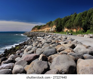 Down By The Ocean In New Plymouth, New Zealand