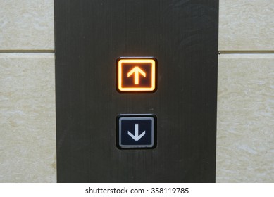 Up And Down Elevator Buttons With Up-button Lighten Up