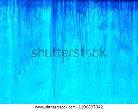 down flows blue paint on wall stock photo edit now creative background ideas