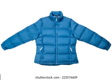 Down Jacket Isolated On White Background.