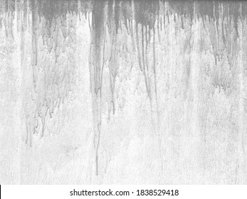 Down streams of gray paint on the wall. Creative background, design element of interior or other ideas.