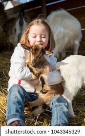 Down Syndrome Kid Playing Baby Goat Stock Photo 1043345329 | Shutterstock