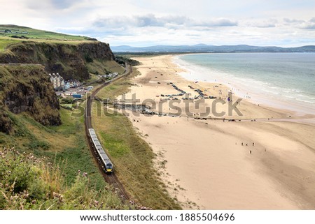 Downhill beach is located on the north coast of Northern Ireland between the towns of Limavady and Castlerock. It is part of the renowned Causeway coastal route. 