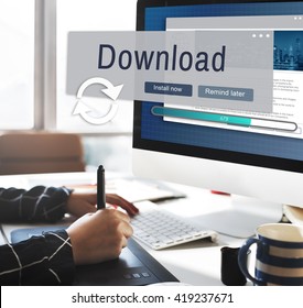Download Information Technology Data Computer Concept