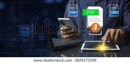Download PDF files with online programs platform, and transform documents into portable document formats (PDF).   The conversion process of a document to another format. 