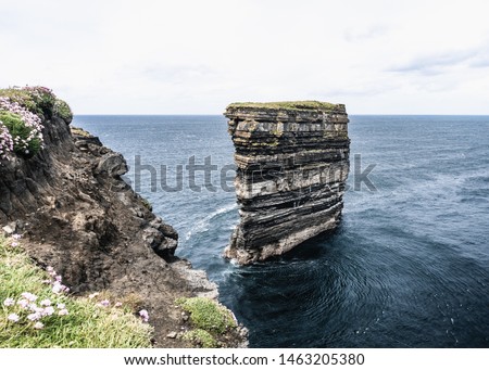 Downpatrick Head Dun Briste in County Mayo, Ireland