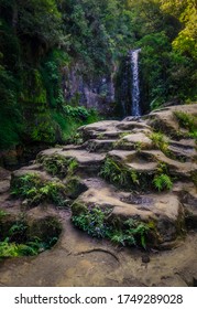 Downstream view looking up to Kaiate Falls