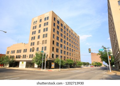 Downtown Amarillo In Texas, USA, 08-20-2018