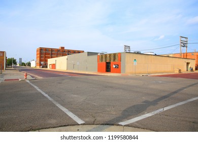 Downtown Amarillo In Texas, USA, 08-21-2018