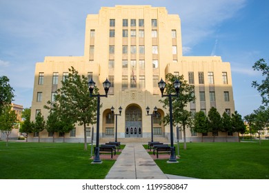 Downtown Amarillo In Texas, USA, 08-21-2018