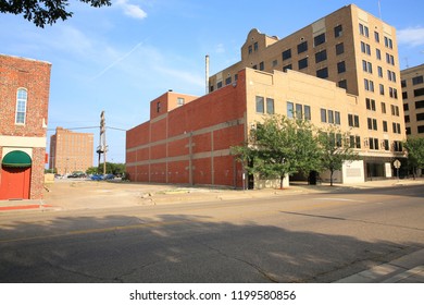 Downtown Amarillo In Texas, USA, 08-21-2018