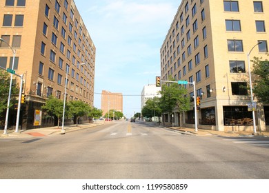 Downtown Amarillo In Texas, USA, 08-21-2018