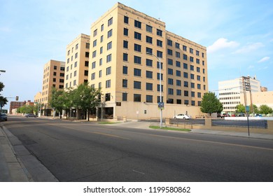 Downtown Amarillo In Texas, USA, 08-21-2018