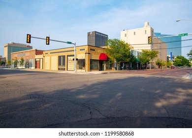 Downtown Amarillo In Texas, USA, 08-21-2018