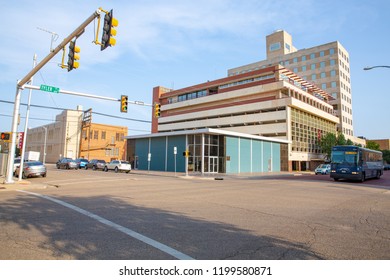 Downtown Amarillo In Texas, USA, 08-21-2018