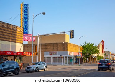 Downtown Amarillo In Texas, USA, 08-21-2018