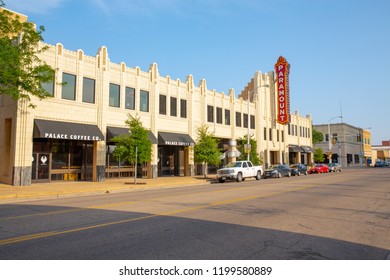 Downtown Amarillo In Texas, USA, 08-21-2018