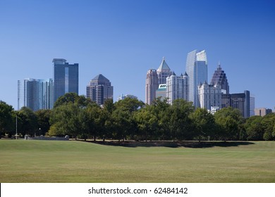 Downtown Atlanta, View From Piedmont Park