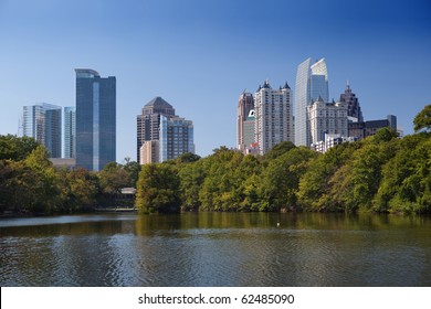 Downtown Atlanta, View From Piedmont Park