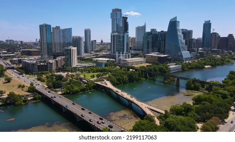 Downtown Austin TX From A Drone